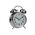 A2S Protection Επιτραπέζιο vintage ρολόι ασημί χρώμα 10x5x16cm