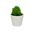Διακοσμητική γλαστρούλα με ψεύτικο φυτό σε διάφορα σχέδια 7x7x11cm