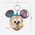 Μπρελόκ Mickey από δερματίνη πολύχρωμο 7x10cm