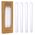 Σετ λευκά κεριά για κηροπήγιο 4pcs 2x25cm