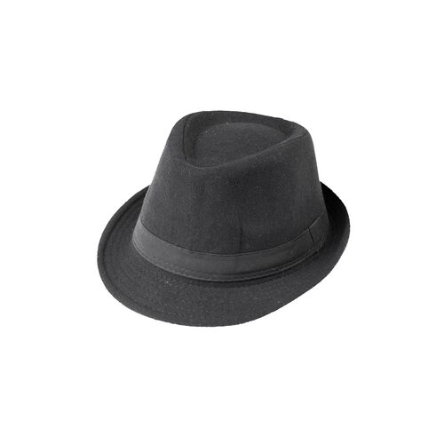 Καπέλο καβουράκι μαύρο τσόχινο