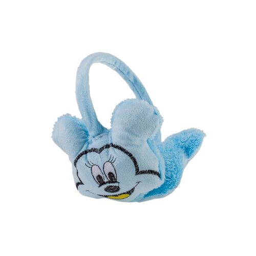 Αυτάκια γαλάζια παιδικά μονόχρωμα με γούνα Minnie