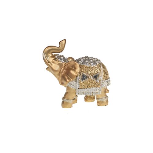 Διακοσμητικός ελέφαντας για καλή τύχη σε χρυσό χρώμα 8cm