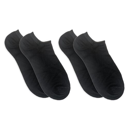 Κάλτσες χαμηλές μαύρες ανδρικές 85% Βαμβάκι Νο 41-46 2 ζεύγη