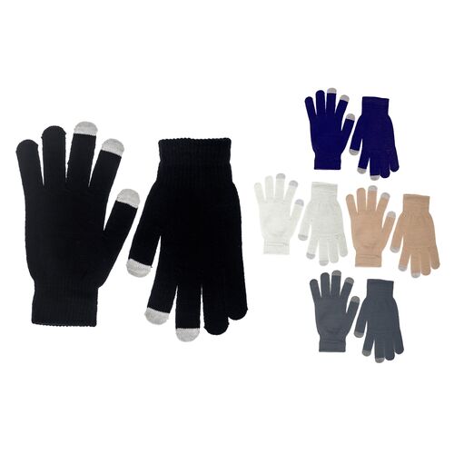 Γάντια μονόχρωμα για touchscreen unisex