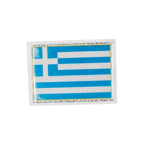 Αυτοκόλλητο αδιάβροχο με ελληνική σημαία