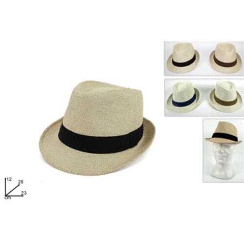 Καπέλο ψάθινο καβουράκι με κορδέλα (OneSize)