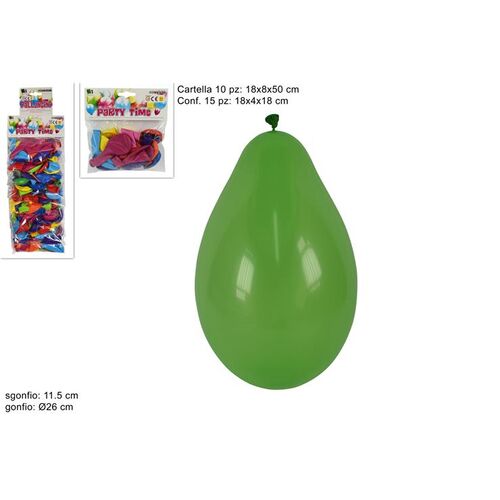 Χρωματιστά μπαλόνια 15pcs