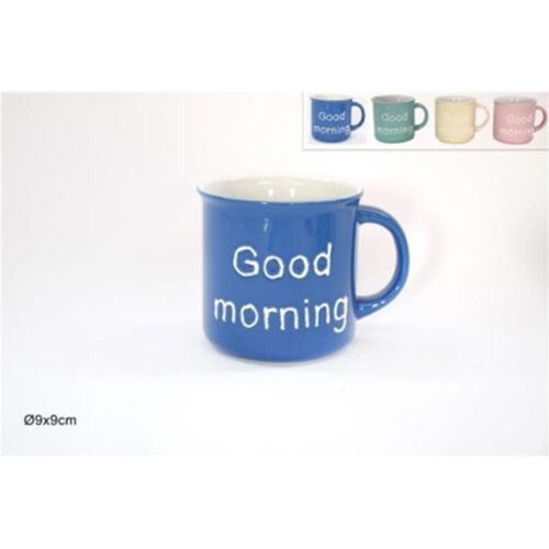 Κούπα με μήνυμα "Good Morning" σε 4 χρώματα