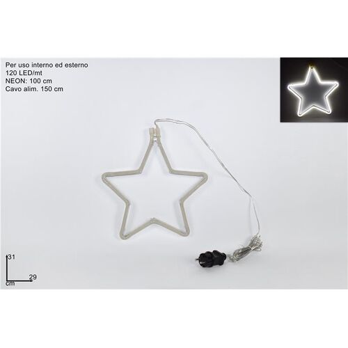 Χριστουγεννιάτικο φωτιστικό αστέρι 29x31cm