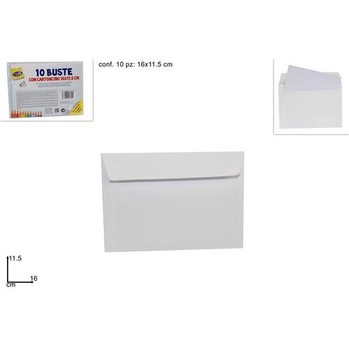 Λευκός ταχυδρομικός φάκελος 16x11.5cm