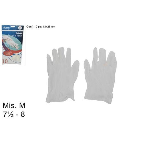 Rilux γάντια μίας χρήσης Medium 10 τμχ