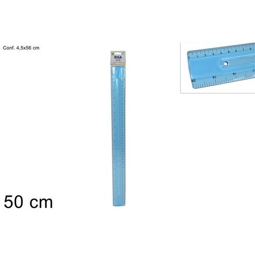 Χάρακας 50cm σε μπλε χρώμα