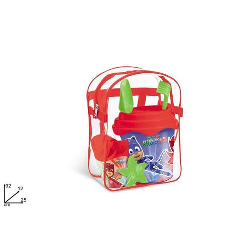 Συσκευασία σε σχήμα τσάντας γεμάτη με είδη Pj masks