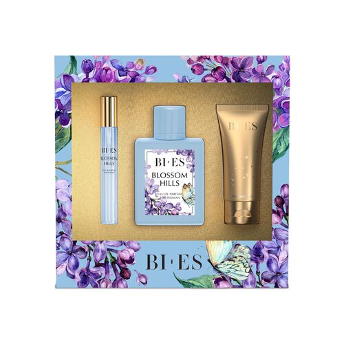 Bi Es Gift Set Blossom Hills (Eau de Parfum 100ml & Shower Gel 50ml & Travel Size Parfum12ml)