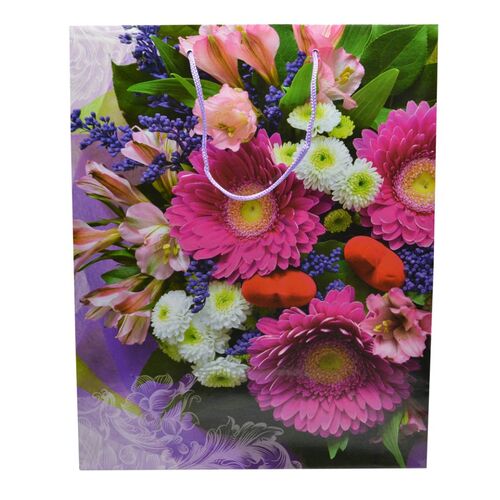 Χάρτινη Σακούλα Μπουκέτο από λουλούδια 1553-6 (33x44x10)