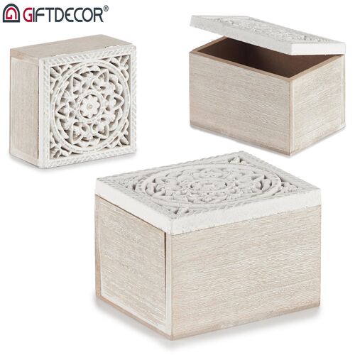 Διακοσμητικό κουτί ξύλινο σε ορθογώνιο σχήμα