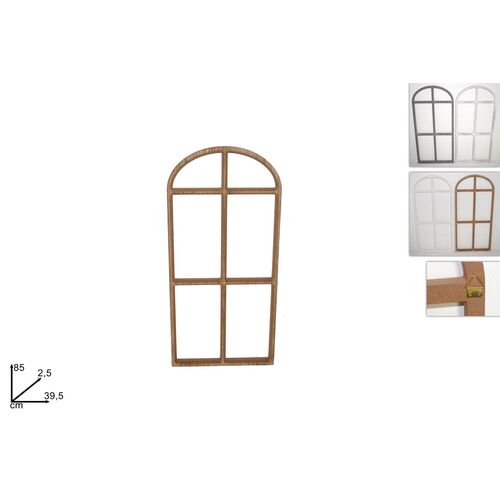 Χριστουγεννιάτικο ξύλινο διακοσμητικό παράθυρο 85cm