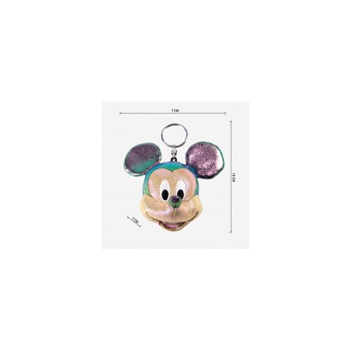 Μπρελόκ Mickey από δερματίνη πολύχρωμο 7x10cm