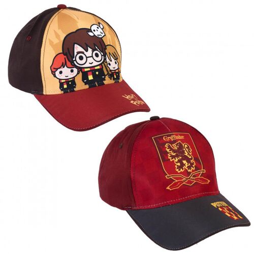 Παιδικό καπέλο Harry Potter σε μπορντώ χρώμα με print 53cm