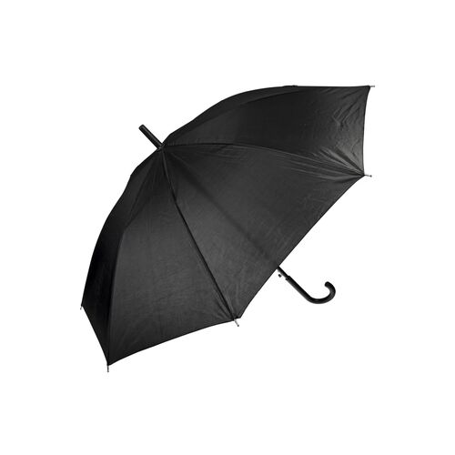 Ομπρέλα 8 ακτίνων με μπαστούνι μαύρη και αυτόματο μηχανισμό
