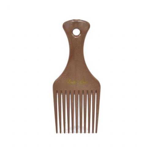 Χτενάκι μαλλιών με μεγάλα δόντια σε καφέ χρώμα 6.5x16cm