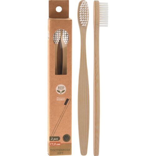 Οδοντόβουρτσα από bamboo σετ 2τμχ