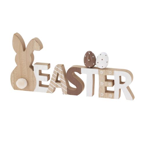 Πασχαλινή επιγραφή ξύλινη Easter 29x3x13.5cm