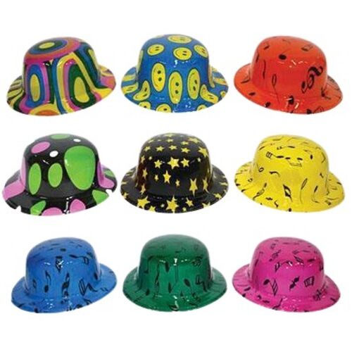 Αποκριάτικο πλαστικό καπέλο με σχέδια