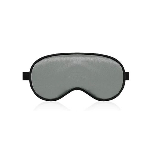 Μάσκα ύπνου σατινέ σε γκρι χρώμα 20x10cm