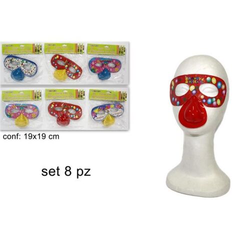 Αποκριάτικη μάσκα μεταμφίεσης με ενσωματωμένη μύτη