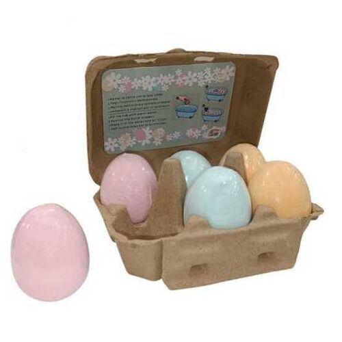 Bath bombs σε σχήμα αυγού για το μπάνιο 6 τεμάχια - 60gr