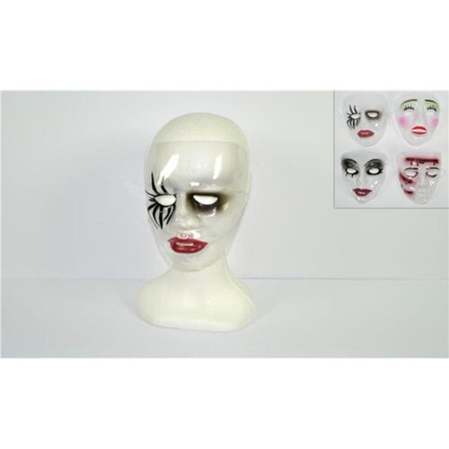 Αποκριάτικη μάσκα διάφανη πλαστική