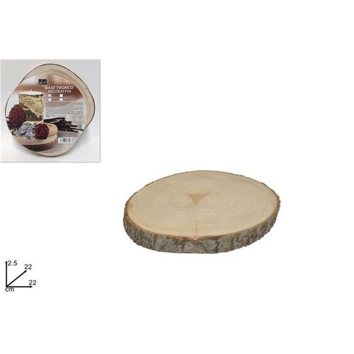 Διακοσμητικός ξύλινος κορμός δέντρου πάχους 2,5cm και διάμετρο 22cm
