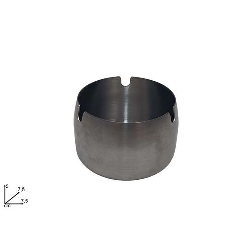 Μεταλλικό σταχτοδοχείο - τασάκι μαύρο 7.5x7.5x5cm