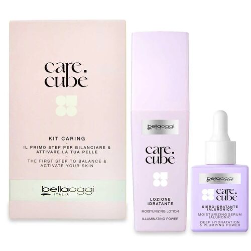 BellaOggi Care Cube Hydration Kit Serum + Lotion Face, Neck and Decollete 2pcs