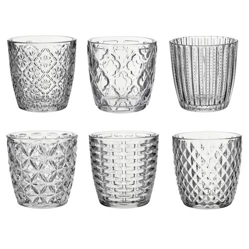 Κηροπήγιο γυάλινο με διαστάσεις 9x9x9cm