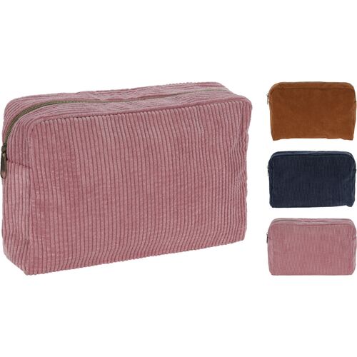 Νεσεσέρ κοτλέ σε ροζ χρώμα 18x27x8cm