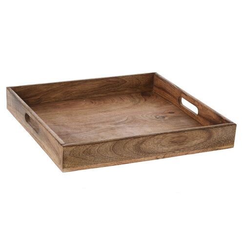 Δίσκος σερβιρίσματος από ξύλο μάνγκο 30x30x5cm