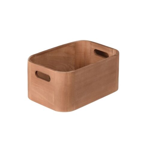 Κουτί-καλάθι αποθήκευσης ξύλινο 36x26x12cm