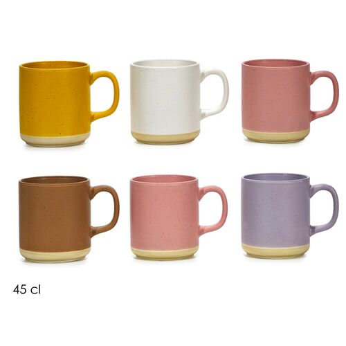 Κούπα κεραμική σε 6 χρώματα 450ml