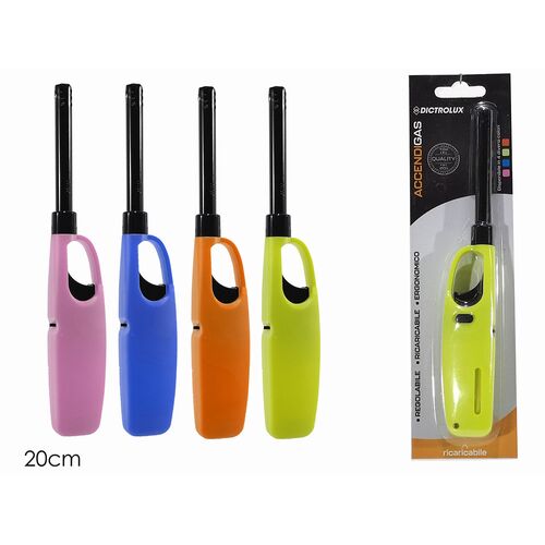 Αναπτήρας με λαβή 20cm σε 4 χρώματα