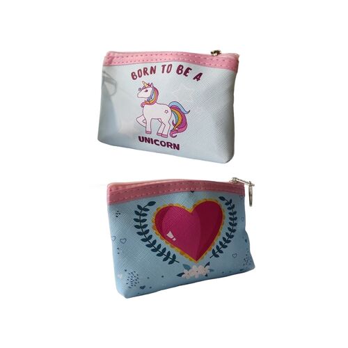 Beautifly Πορτοφόλι σε 2 σχέδια Καρδούλες και Μονόκερους 13x9x2cm