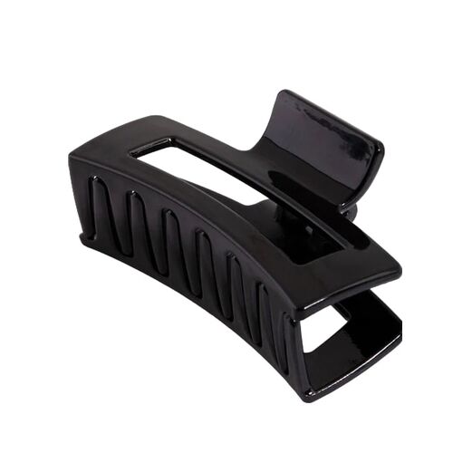 Κλάμερ μαύρο γυαλιστρό πλαστικό 9cm