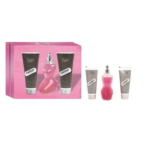 Σετ δώρου Catsuit γυναικείο με άρωμα, αφρόλουτρο & κρέμα σώματος