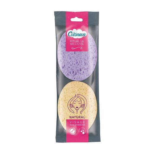 Cotoneve Σφουγγαράκια ντεμακιγιάζ σετ 2τμχ
