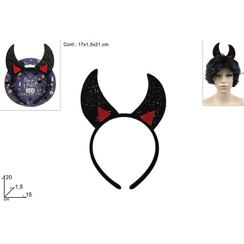 Αποκριάτικη στέκα Διάβολος σε μαύρο χρώμα