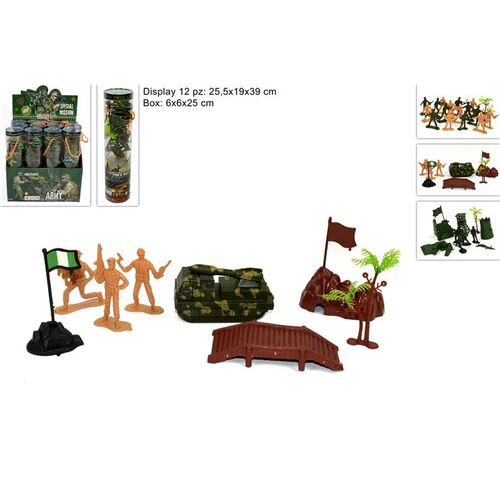 Σετ στρατιωτάκια σε σωλήνα