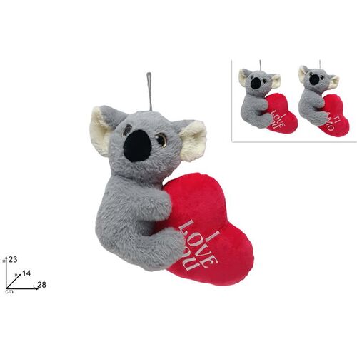 Λούτρινο κοάλα με καρδούλα 23cm