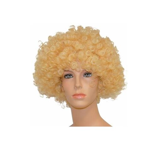 Αποκριάτικη περούκα afro ξανθιά